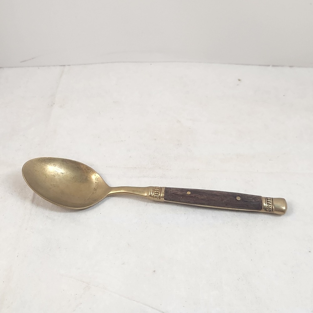 Pottery‎ Barn antique bronze rosewood flatware Soup Spoon thailand